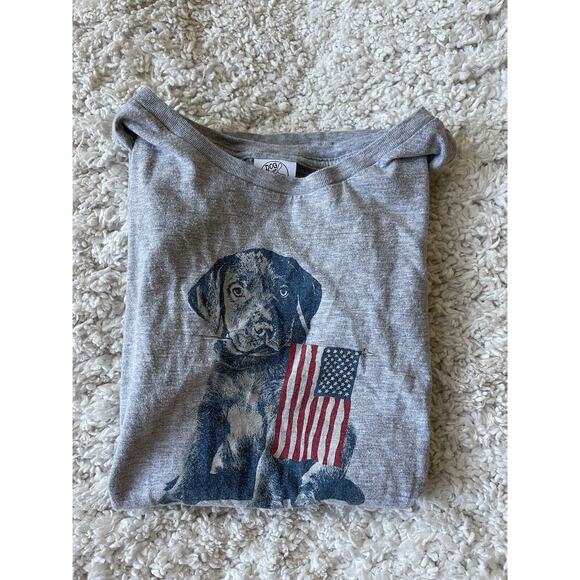Dog Is Good Women’s Sz. S USA Flag Dog “ American Tradition” Tee. Cute, Fun - Picture 9 of 9